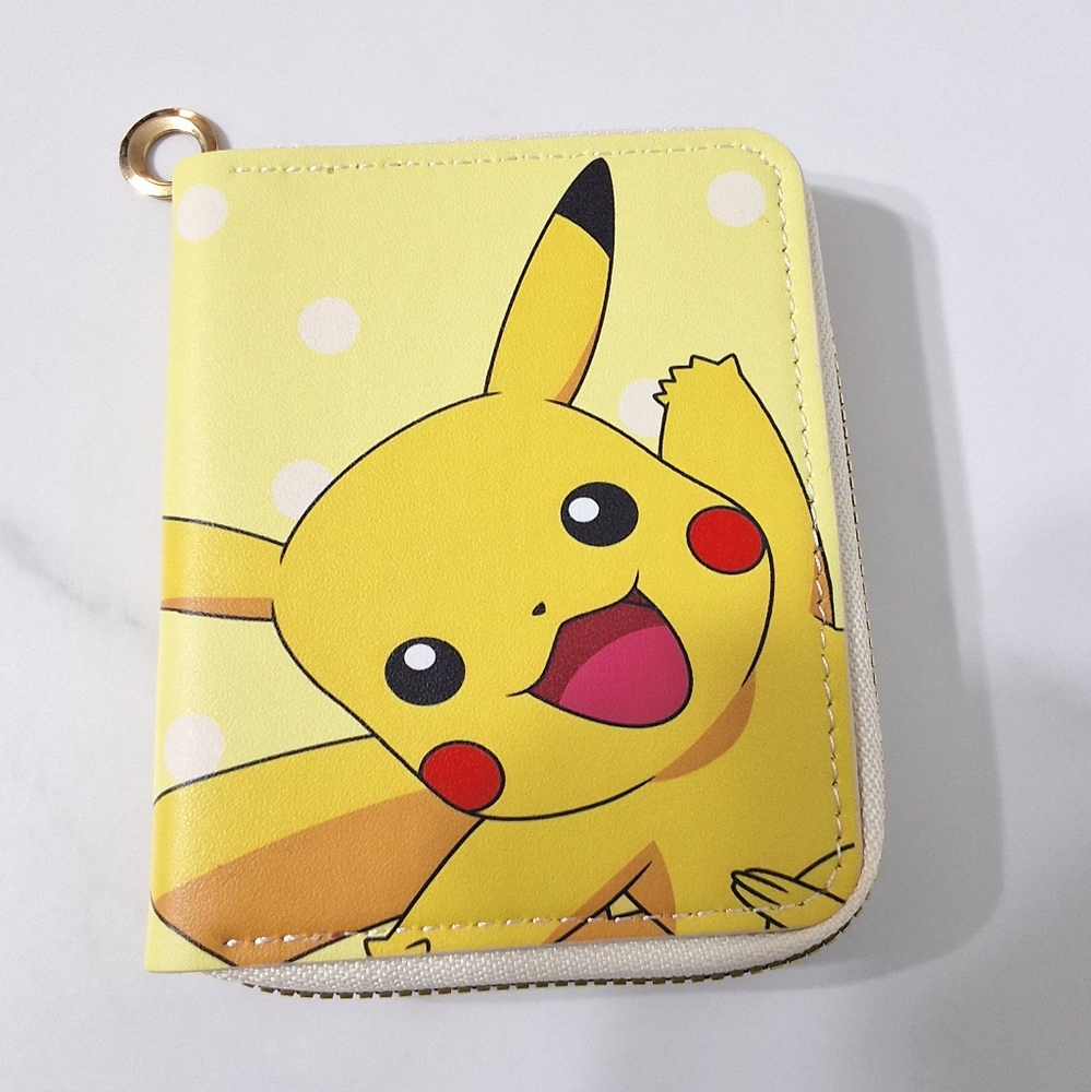 NEW Pokemon Pikachu Zip Around Wallet Coin Purse